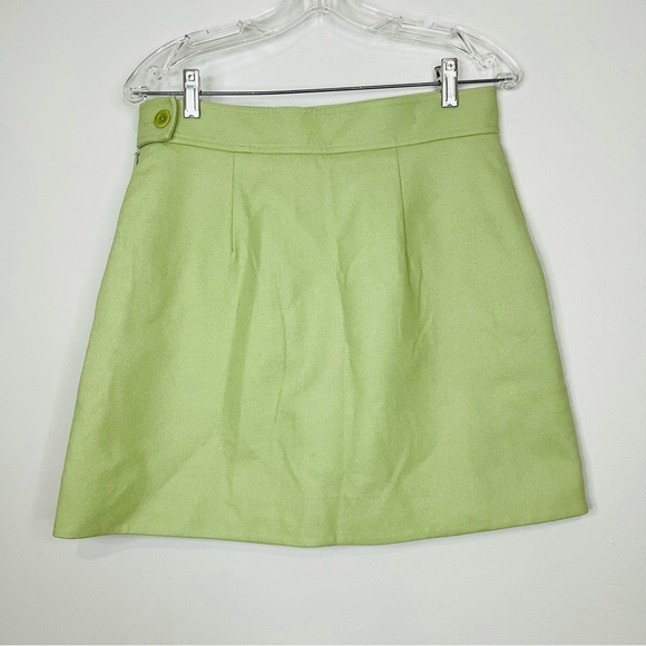 COS green wool pull on mini skirt size 8 - Picture 3 of 6